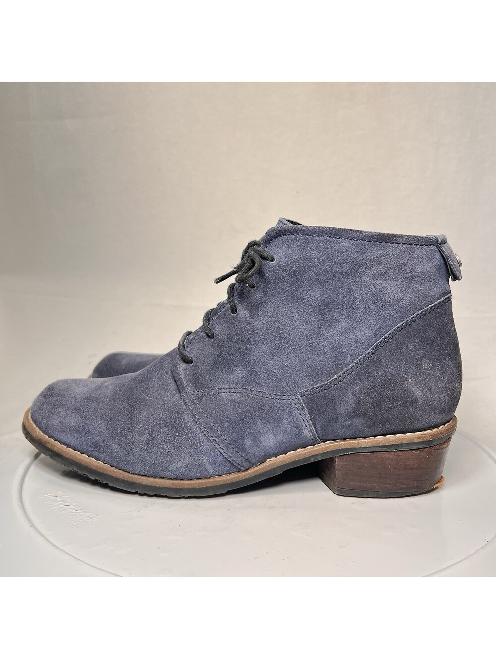 Wolky Women's Blue Leather Lace Up Casual Dress Shoes Size US 9 EUR 40